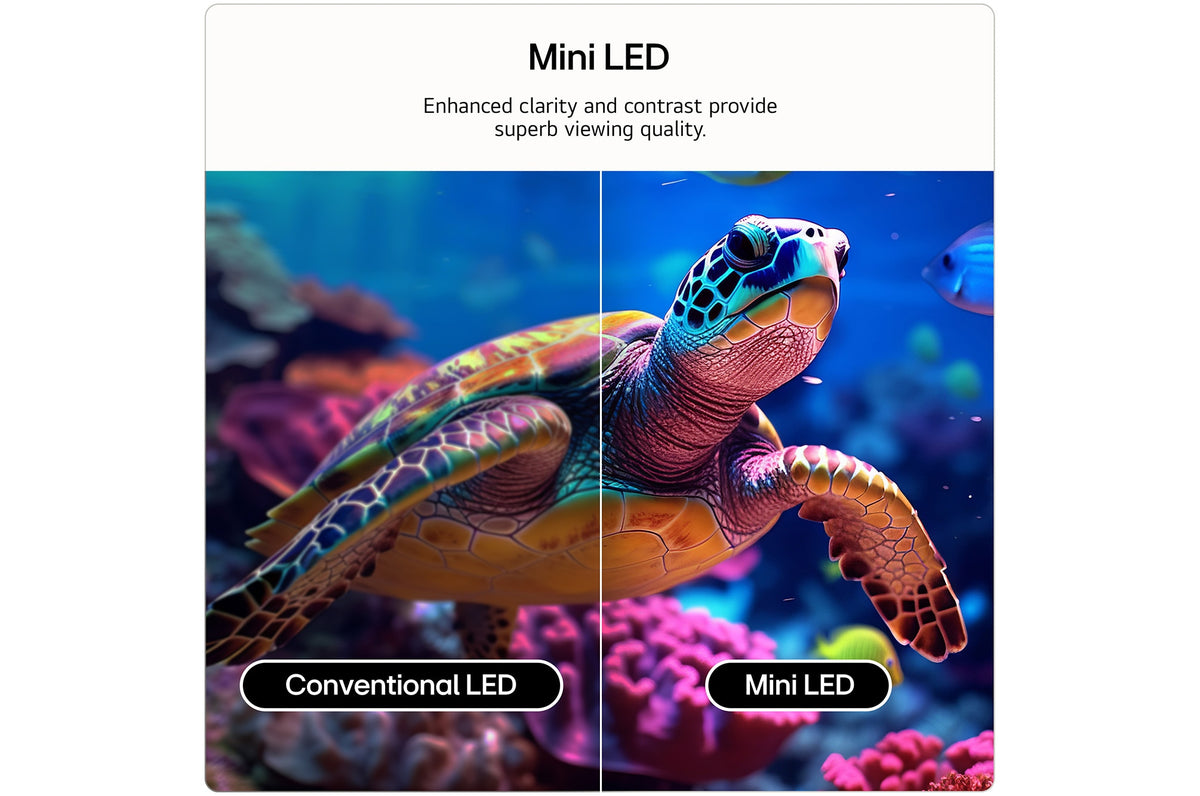 LG 43" QNED72 QNED AI Mini LED 4K Smart TV (2026) - Mini LED backlight