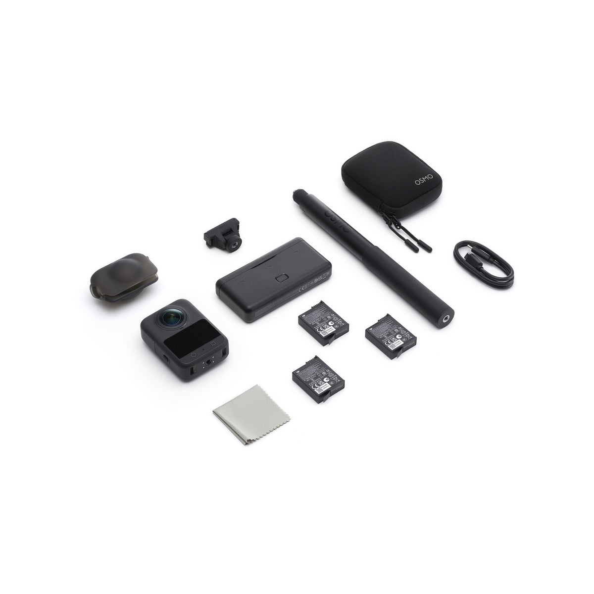 DJI Osmo 360 8K 360° Camera Adventure Combo - what's in the box