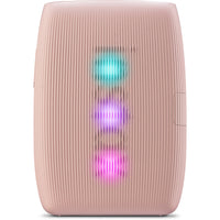 FUJIFILM instax mini Link 3 Smartphone Printer Rose Pink - front view with the LED ring lit