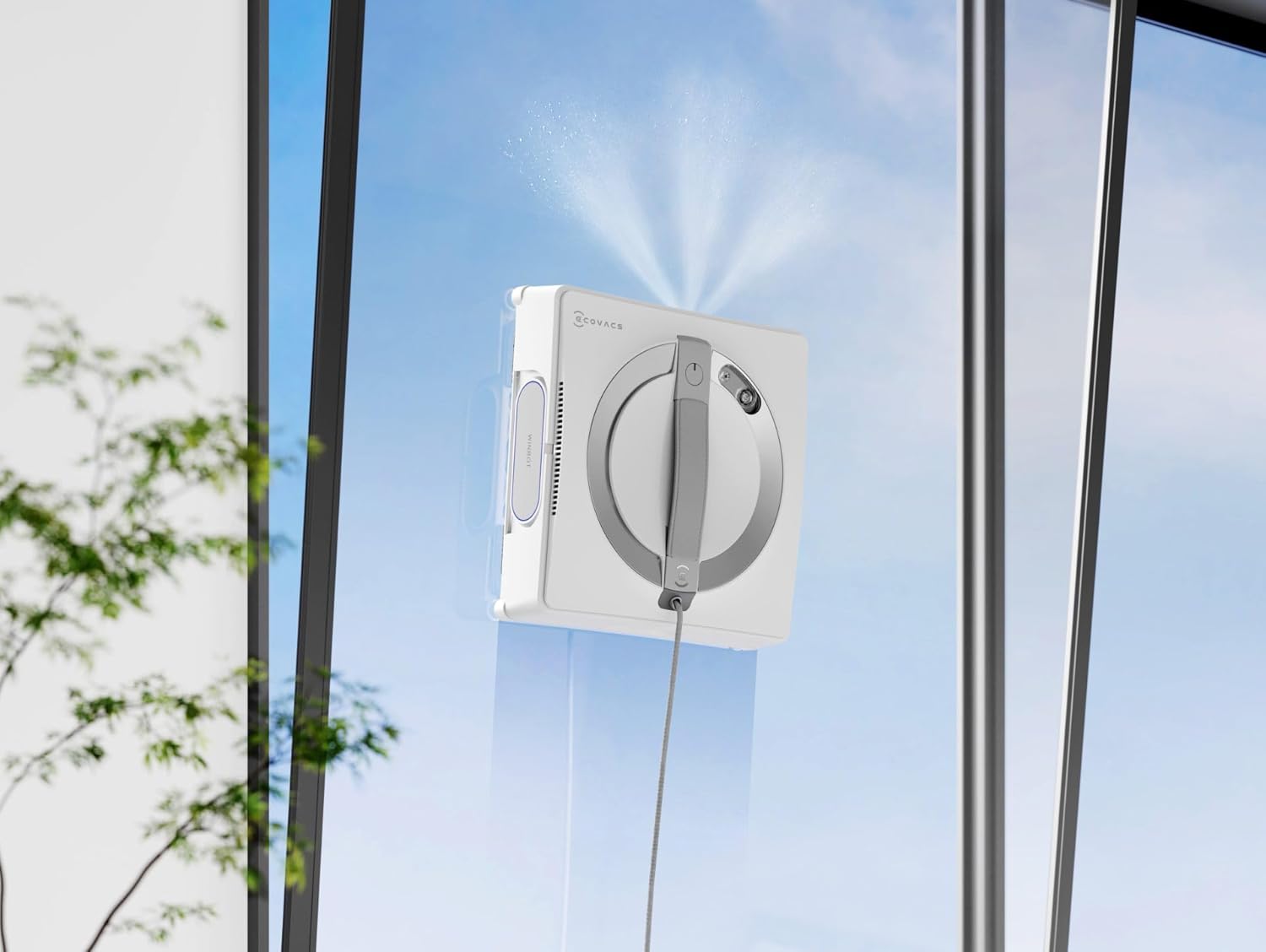 ECOVACS WINBOT W2S OMNI Robotic Window Cleaner | Smart Multifunctional Cleaning Station