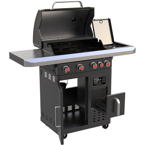 Landmann Fryton 4.1 Cast Iron Gas BBQ with Integrated 3.5L Hot Air Fryer | 7982 Landmann Outdoor Grill Euronics Ireland