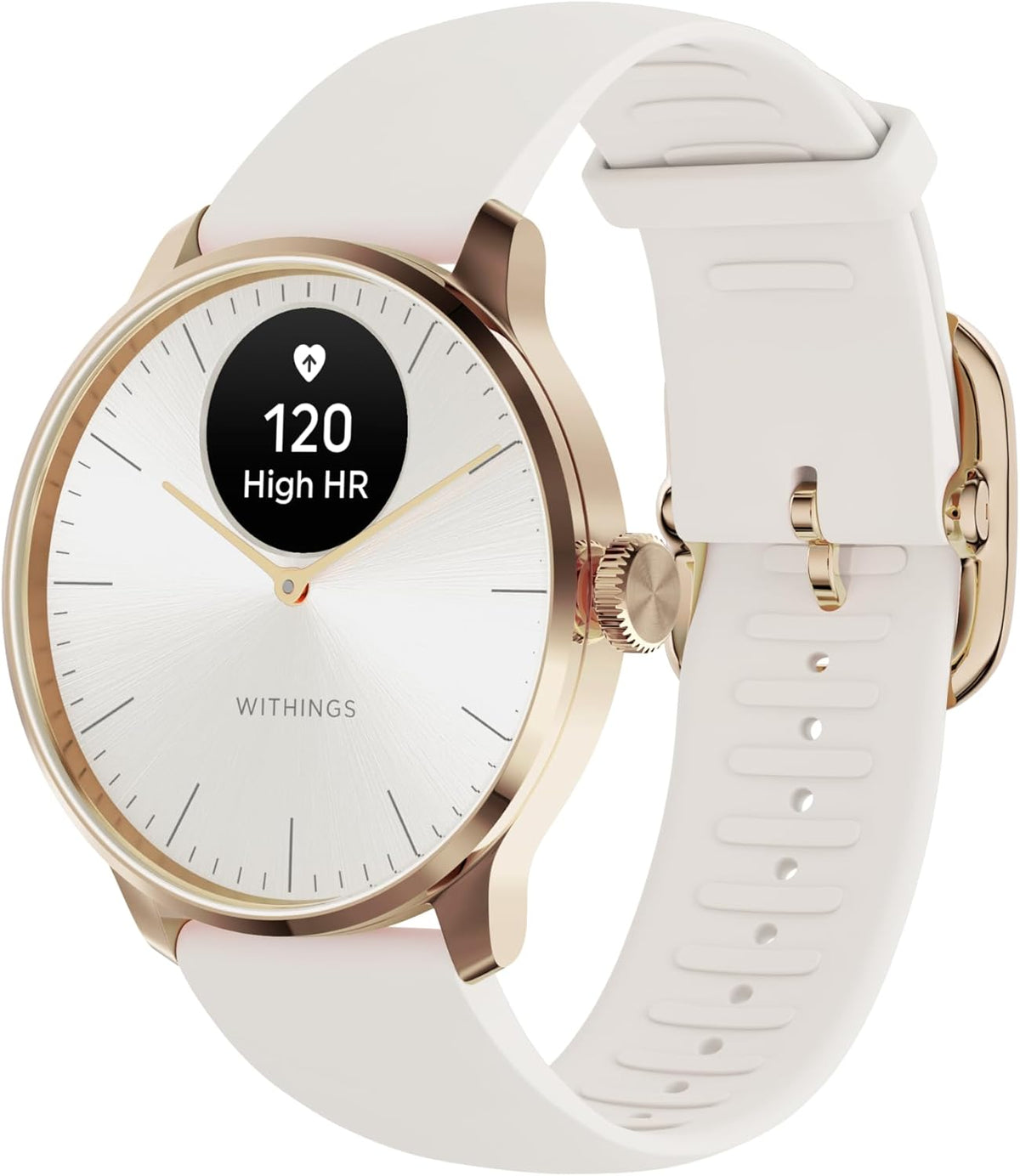 Withings ScanWatch Light - Health Tracking Watch - Rose Gold White