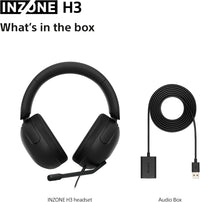 Sony INZONE H3 Wired Gaming Headset - Black - what's in the box