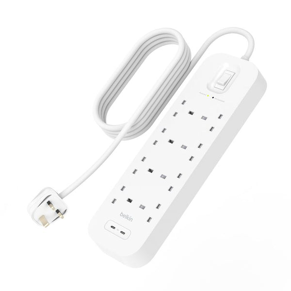 Belkin Connect 8-Outlet Surge Protector with Dual USB-C product image