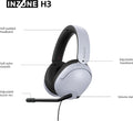 Sony INZONE H3 Wired Gaming Headset - White - feature diagram