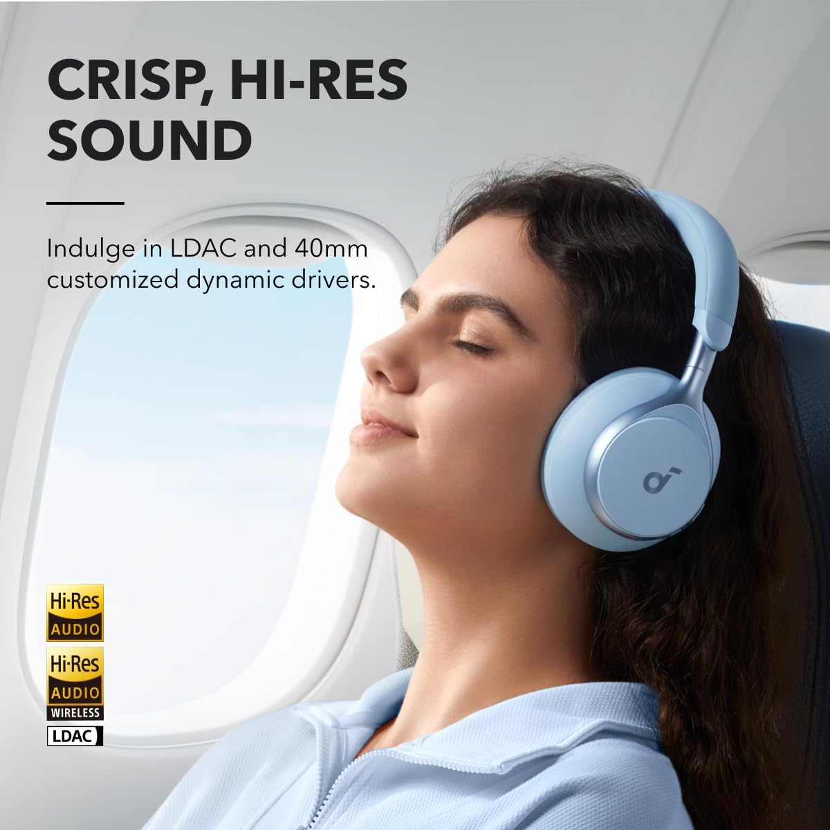 Soundcore Space One Adaptive ANC Headphones - Blue | A3035G31