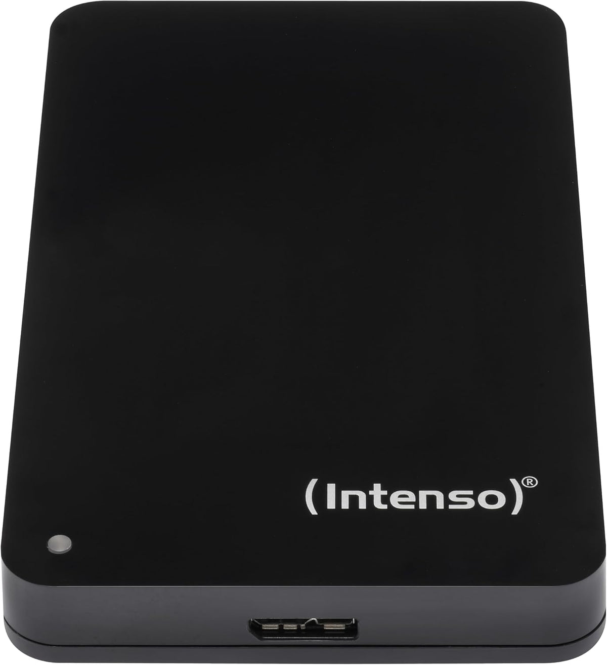 Intenso Memory Case 5TB 2.5-inch Portable Hard Drive, USB 3.2 - Black - front view