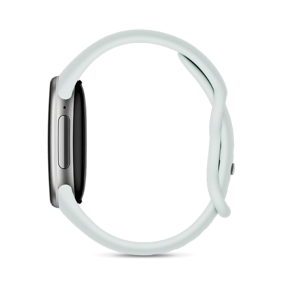 Google Fitbit Edge Smartwatch - Fog Silver - side view