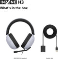 Sony INZONE H3 Wired Gaming Headset - White - what's in the box