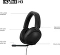 Sony INZONE H3 Wired Gaming Headset - Black - feature diagram