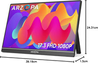 ARZOPA A1M 17.3" FHD Portable Monitor | A1M