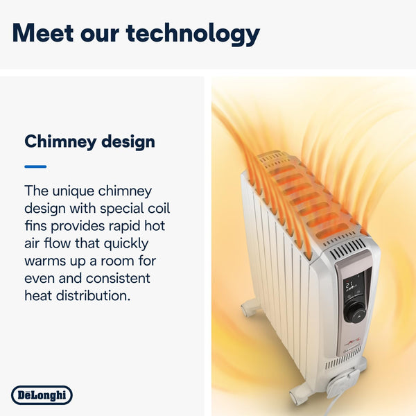De’Longhi Dragon 4 Pro Oil-Filled Radiator | TRDSX40820E.WB
