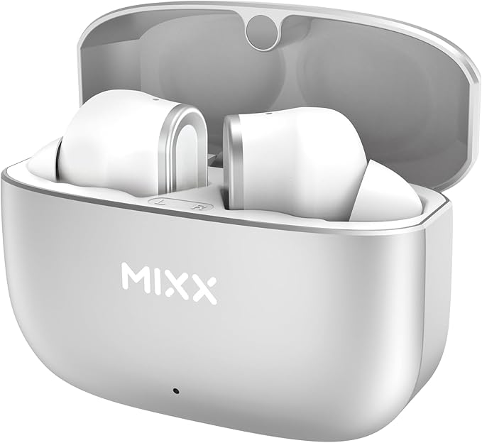 Mixx Streambuds Custom 1 TWS Earphonce Silver White | SBCU-01-SW-363