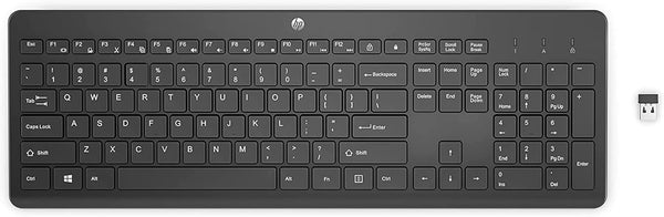 HP 230 Wireless Keyboard - Wireless Connection - Low-Profile, Quiet Design