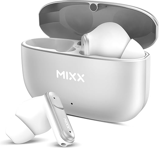 Mixx Streambuds Custom 3 TWS Earphonce Silver White | SBCU-03-SW-369