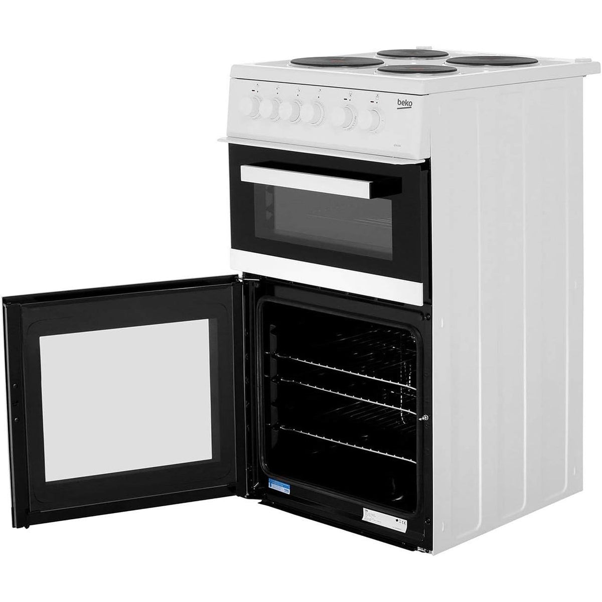 Beko 50cm Electric Fan Oven | KD533AW Beko Cooker Euronics Ireland