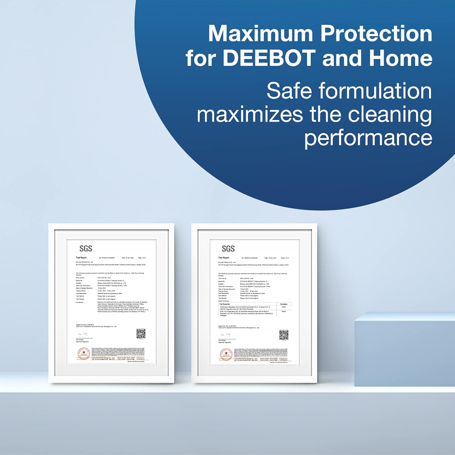 Ecovacs DEEBOT Cleaning Solution 1L - Floor Cleaning for OZMO Mopping System | 270-D-SO01-0019