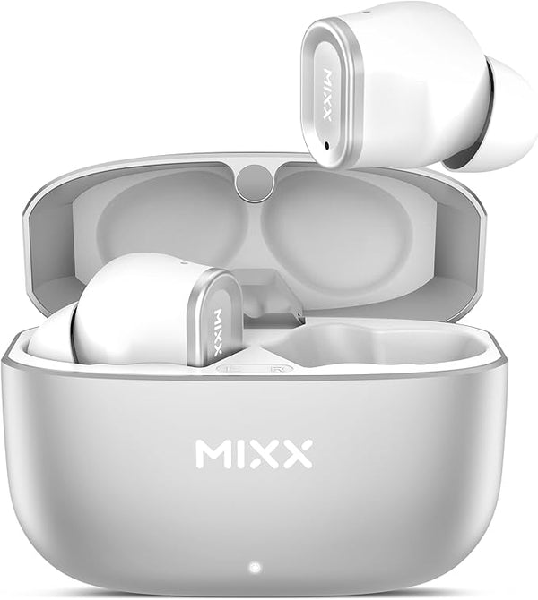 Mixx Streambuds Custom 1 TWS Earphonce Silver White | SBCU-01-SW-363