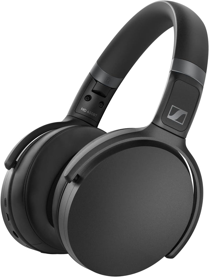 Sennheiser HD 450BT Wireless Headphones, with active noise cancellation, Black | HD450BT