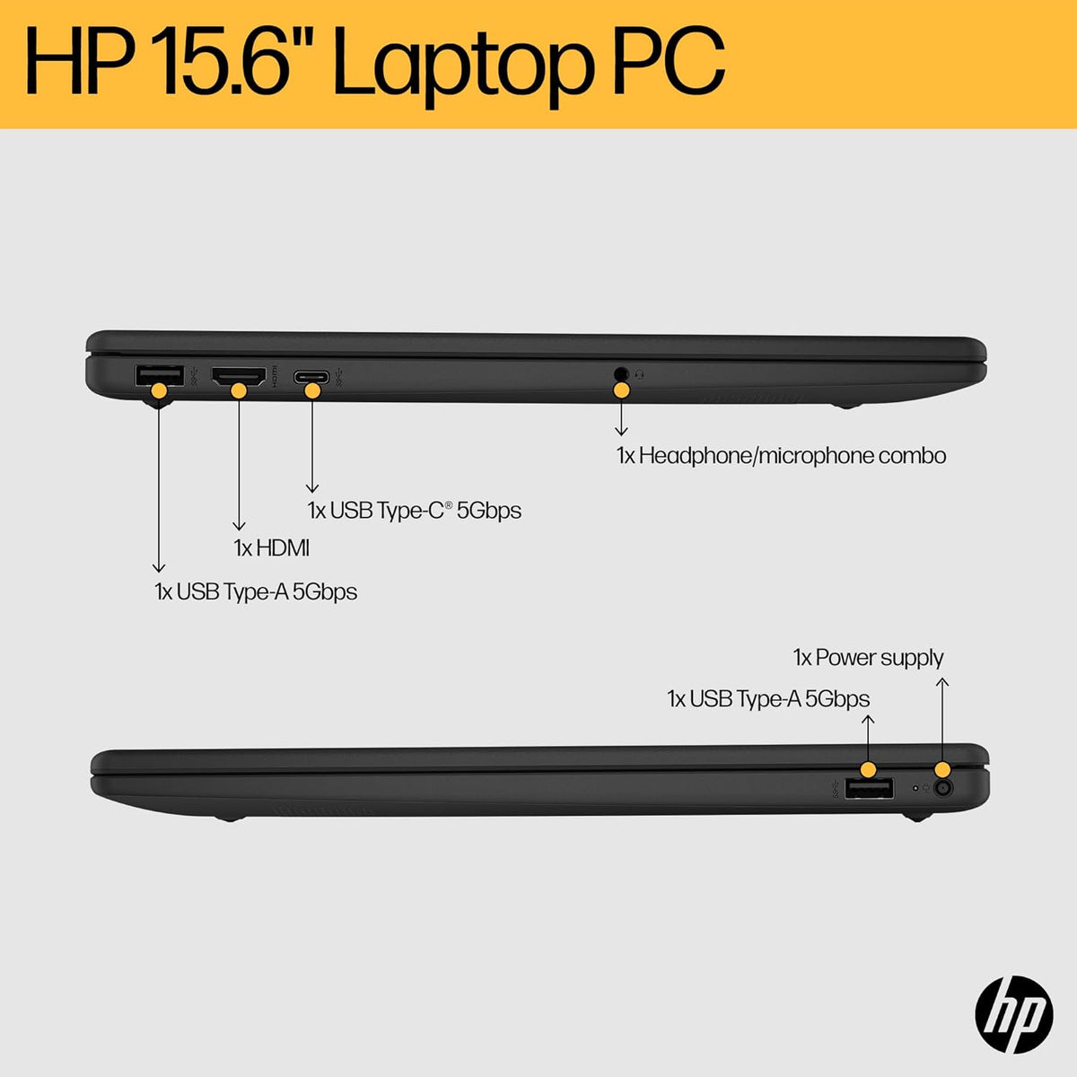 HP AMD Ryzen 3 7320U 15.6" Full HD Laptop | BM2U1EA#ABU
