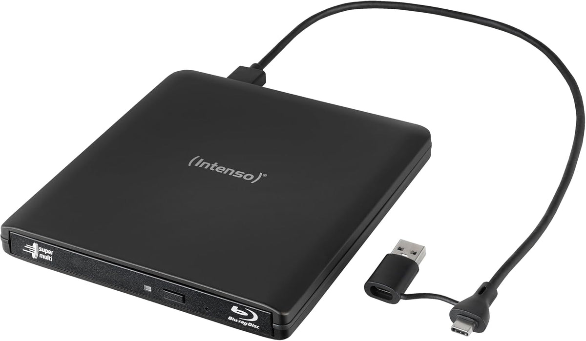Intenso EOD 400D Slim External CD/DVD Writer, USB 3.2 - Black - view 2