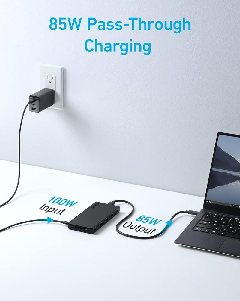 Anker 364 USB-C Hub 10-in-1 Dual 4K HDMI Black | A83A2G11