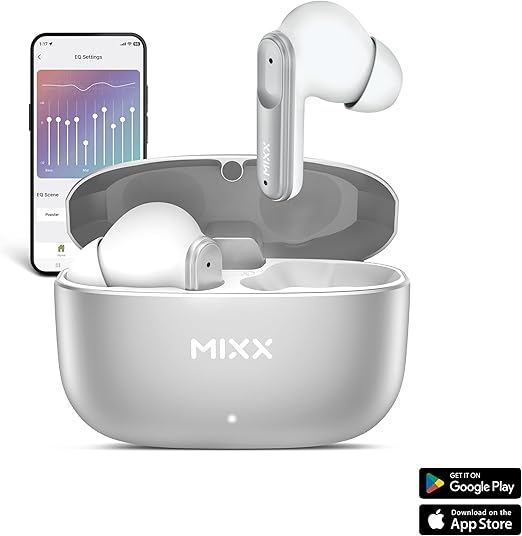 Mixx Streambuds Custom 3 TWS Earphonce Silver White | SBCU-03-SW-369