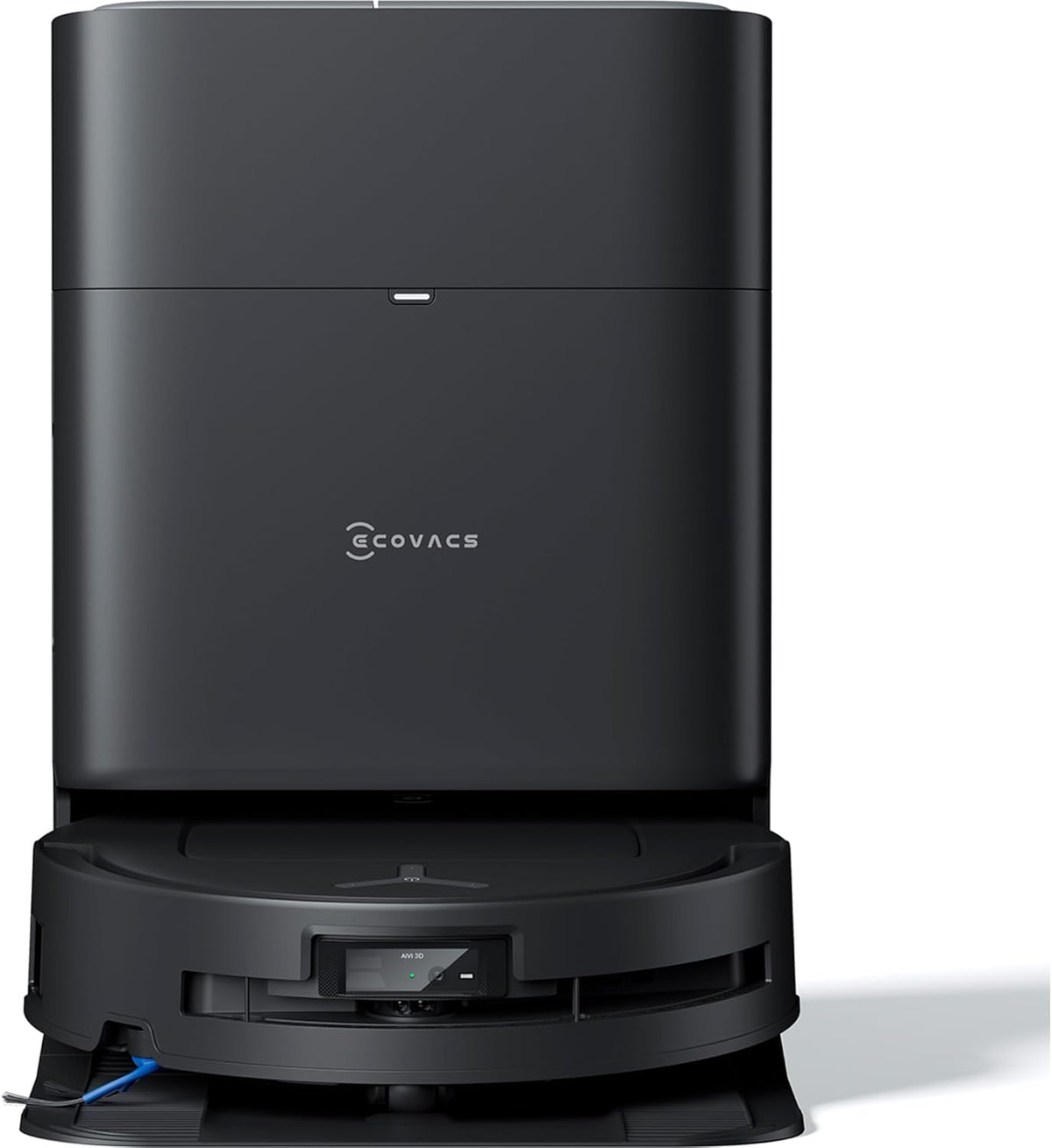 Ecovacs DEEBOT T80 OMNI - Black - robot and OMNI station, side angle