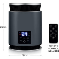 BLACK+DECKER Smart Ceramic Heater Black 1800W | BXSH37030GB