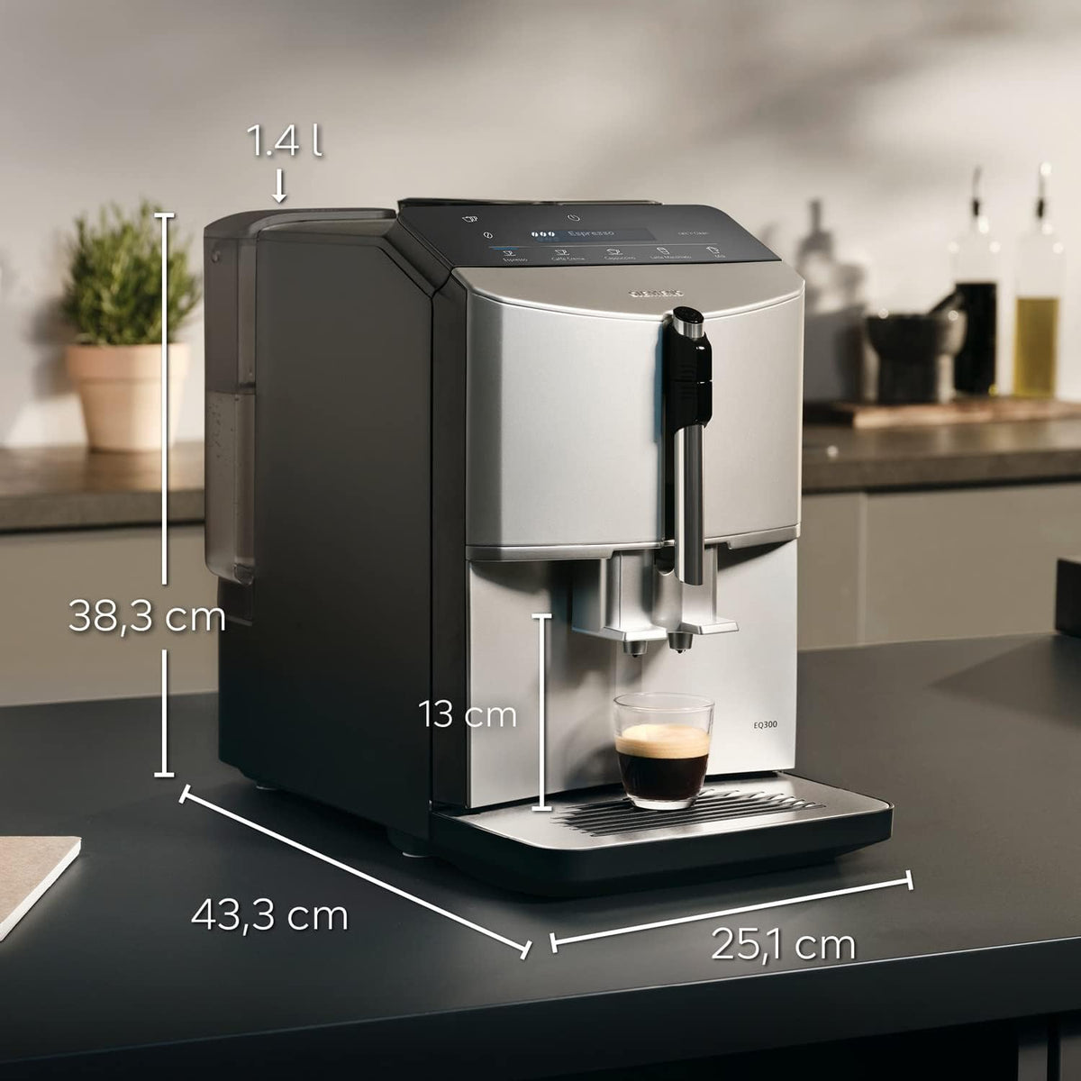 Siemens EQ300 Fully Automatic Bean to Cup Coffee Machine – view 6