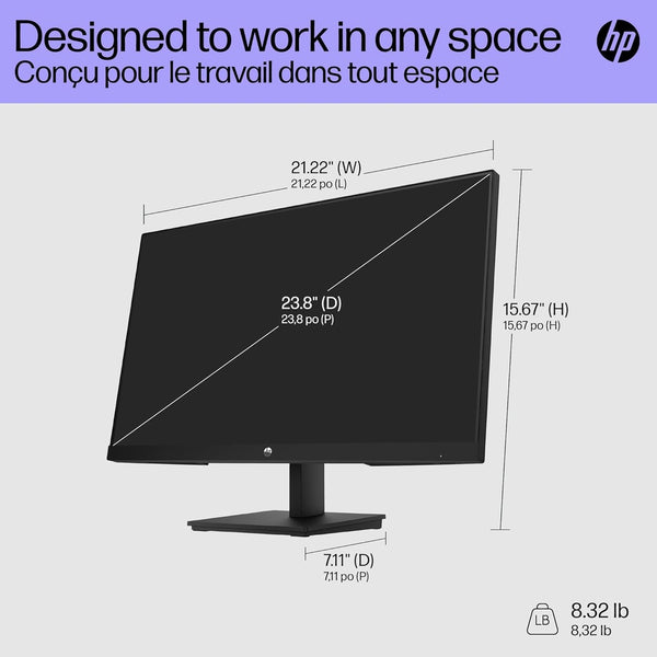 HP V24i G5 Full HD - 24" Monitor | 65P58AA