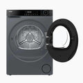 Haier X Series 5 9kg Heat Pump Tumble Dryer - Graphite - door open, front