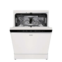 Haier I-Pro Shine Series 3 Freestanding Dishwasher 60cm - White - door open, front