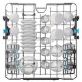 Haier I-Pro Shine Series 3 Freestanding Dishwasher 60cm - White - lower basket loaded