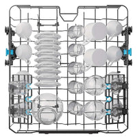 Haier I-Pro Shine Series 3 Freestanding Dishwasher 60cm - White - lower basket loaded