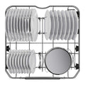 Haier I-Pro Shine Series 3 Freestanding Dishwasher 60cm - White - lower basket with plates