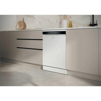 Haier I-Pro Shine Series 3 Freestanding Dishwasher 60cm - White - in a kitchen