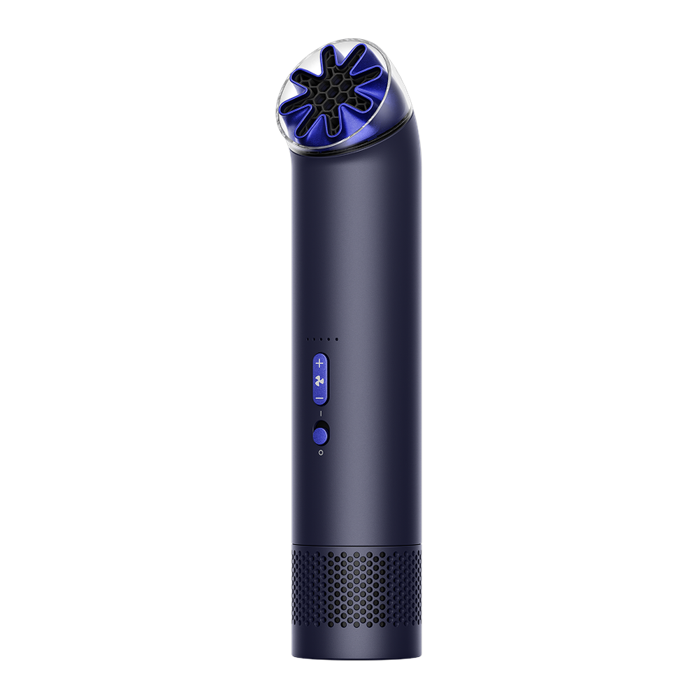 Dyson HushJet Mini Cool Portable Fan - Ink/Cobalt - front view