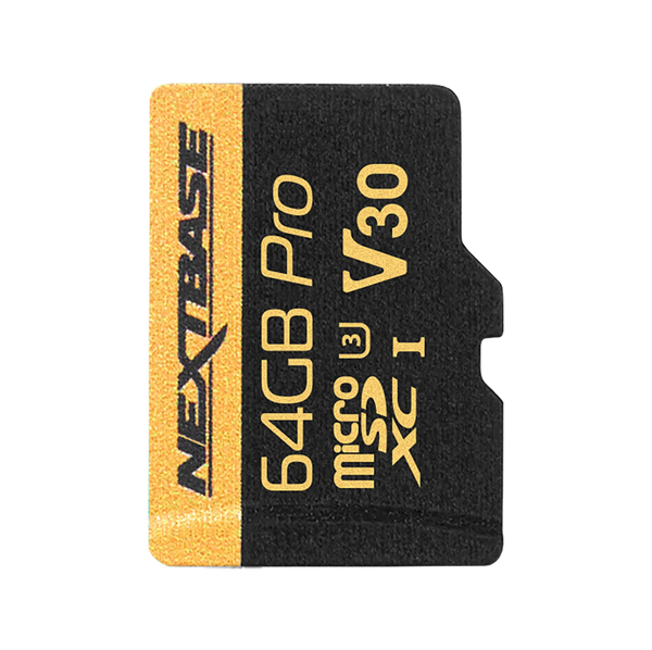 Nextbase 64GB U3 microSD card front view