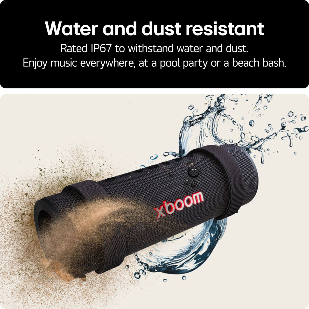 LG XBOOM Grab Portable Speaker 30 W | GRAB.AEUSLBK