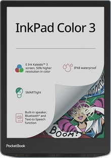 PocketBook InkPad Color 3 - 7.8" E Ink Kaleido 3 Colour E-Reader | 253-PB743K3-1-WW