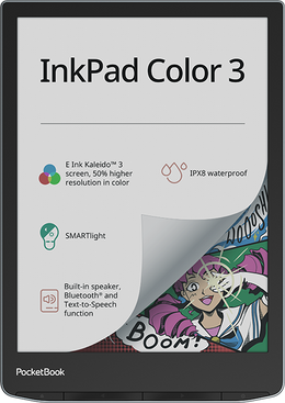 PocketBook InkPad Color 3 - 7.8" E Ink Kaleido 3 Colour E-Reader | 253-PB743K3-1-WW