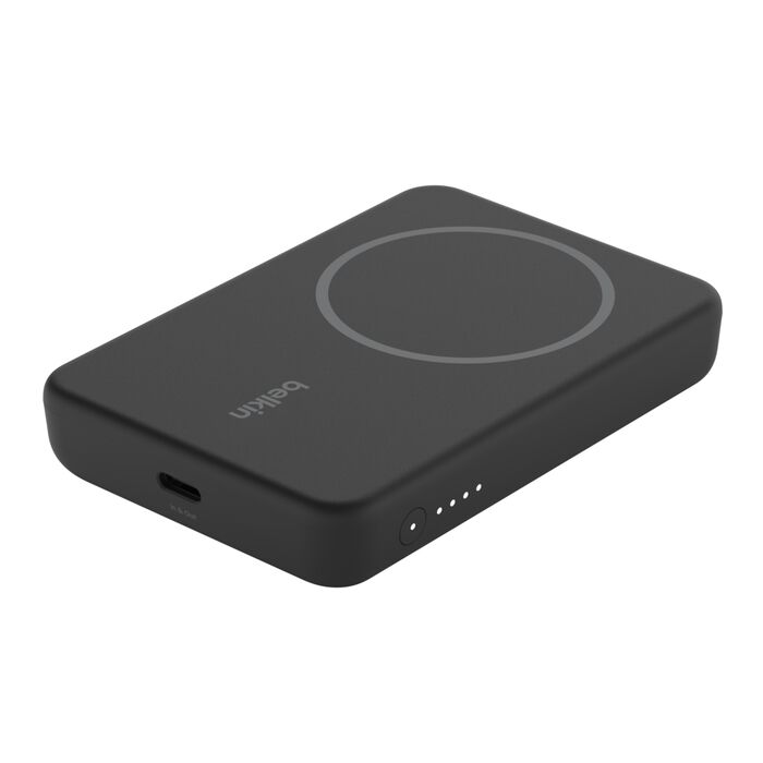 Belkin BoostCharge Magnetic Wireless Power Bank 5K + Stand Black product image