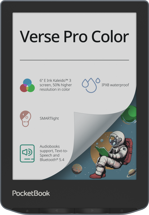PocketBook Verse Pro Color - 6" E Ink Kaleido 3 Colour E-Reader | 253-PB634K3-1-WW