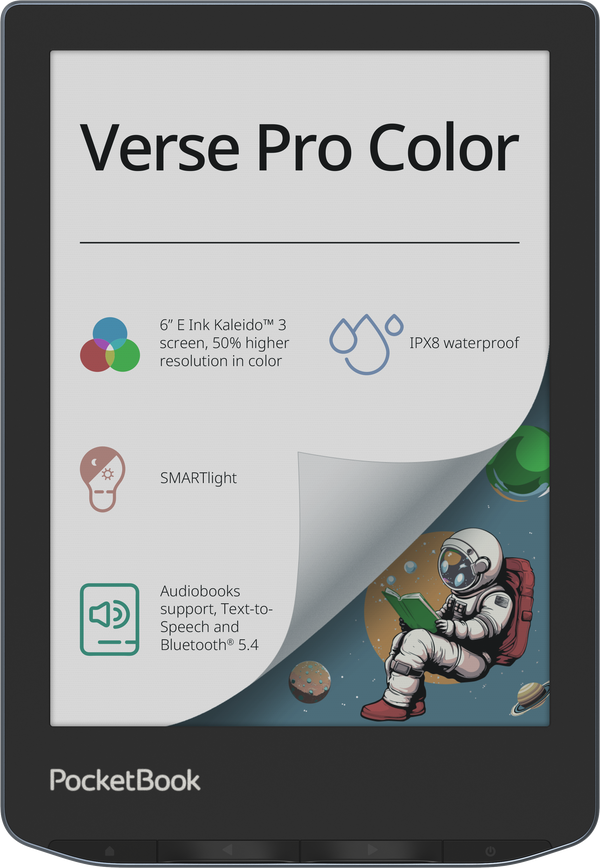 PocketBook Verse Pro Color - 6" E Ink Kaleido 3 Colour E-Reader | 253-PB634K3-1-WW