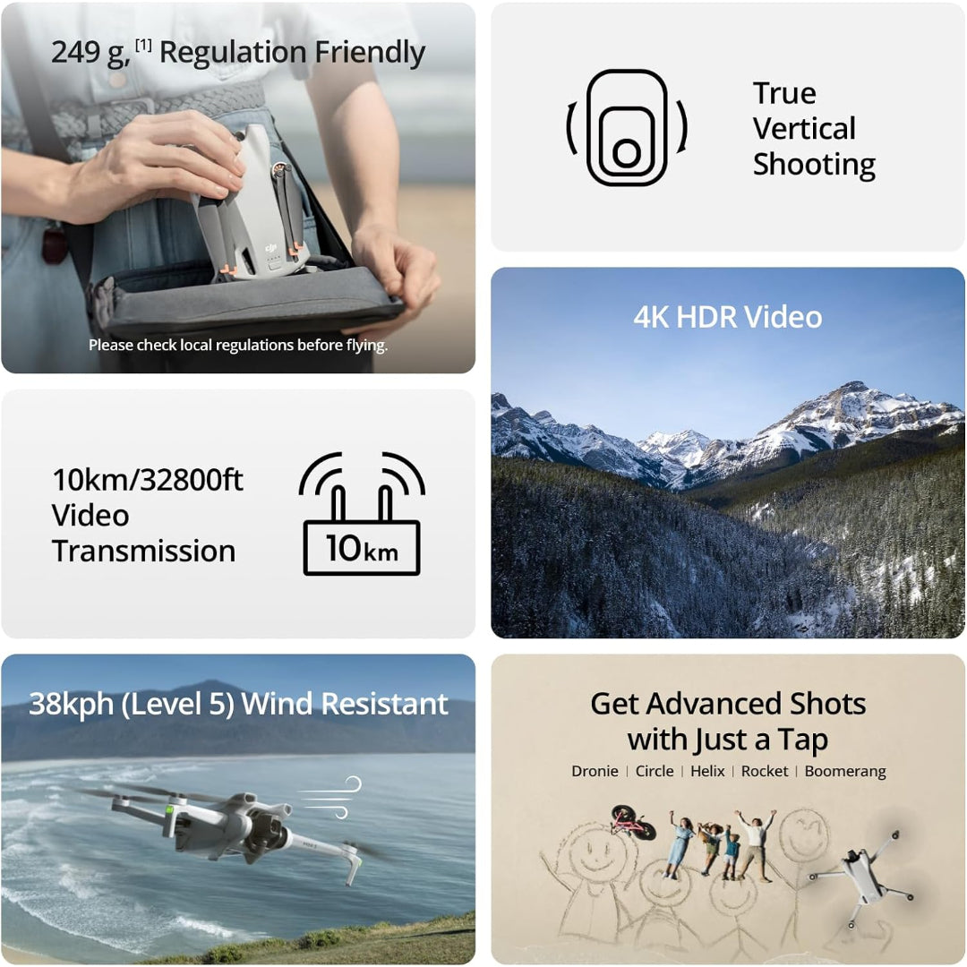 DJI Mini 3 Fly More Combo Drone DJI RC 2024 | CP.MA.00000778.01 DJI Drone Euronics Ireland