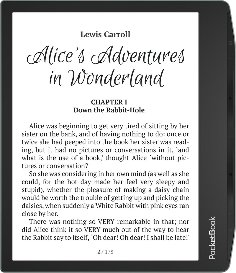 PocketBook Era Lite E-Reader - Stone Green - reading a book