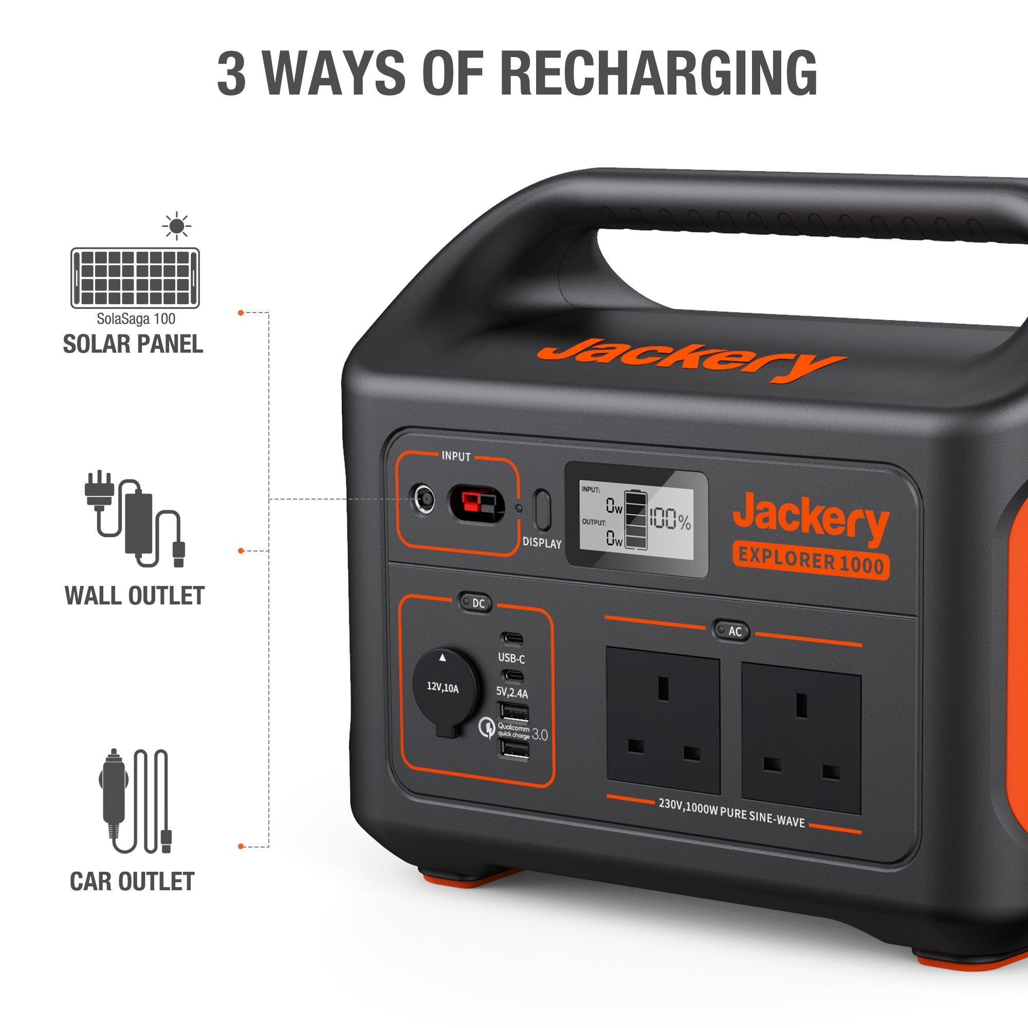 Jackery Explorer 1000 Portable Power Station 1002Wh 1000W product image