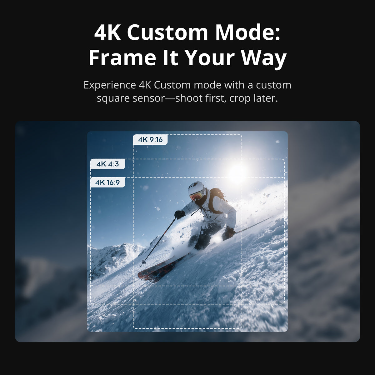 DJI Osmo Action 6 8K Action Camera Standard Combo - 4K Custom mode
