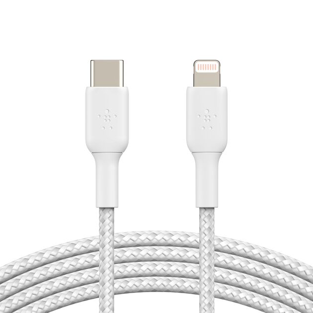 Belkin BoostCharge Pro Braided USB-C to Lightning Cable 1m White product image